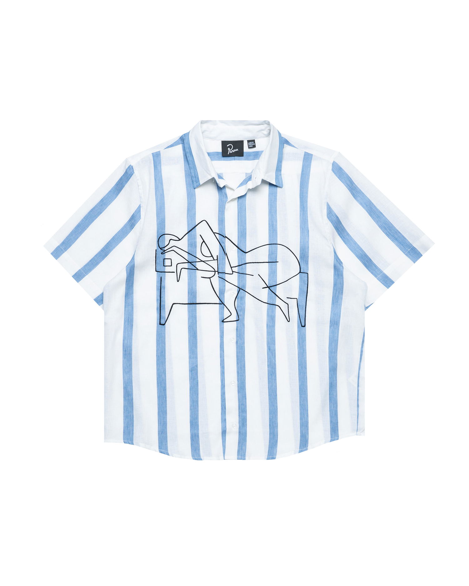 Skjorte By Parra Parra Sleep Now Short Sleeve Shirt Blå | 53240, 0