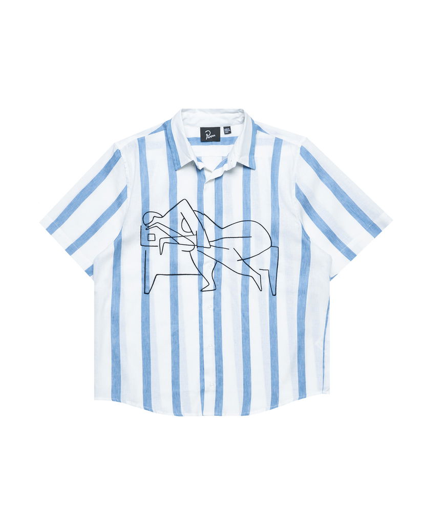 Skjorte By Parra Parra Sleep Now Short Sleeve Shirt Blå | 53240