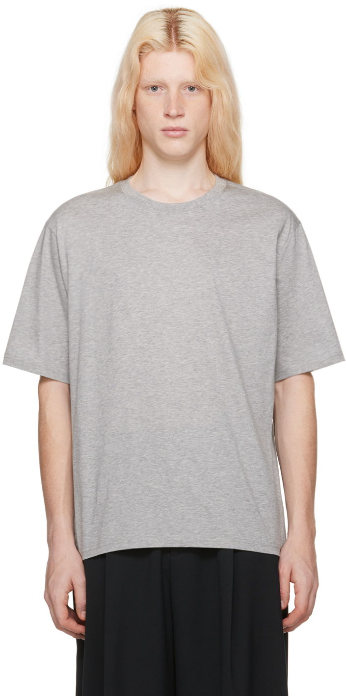 T-shirt Studio Nicholson Studio Nicholson Bric T-Shirt Grå | BRIC SNM-911, 0
