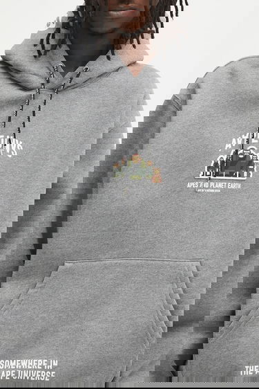 Sweatshirt AAPE by A Bathing Ape AAPE By A Bathing Ape Aaper Hoodie Grå | AAPSWMB378XAN, 3