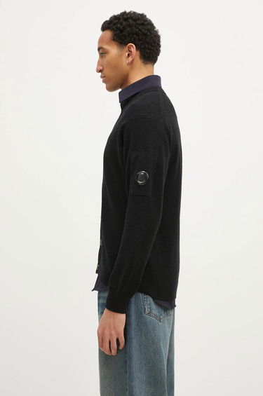Sweater C.P. Company Re-Wool Knit Cardigan Sort | 17CMKN253A006595A, 1