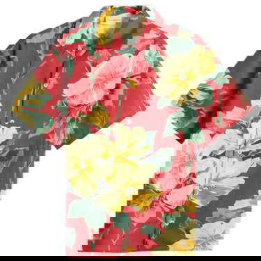 Skjorte Drôle de Monsieur Drole de Monsieur Luciano Floral Print Shirt Rød | G-SH202-LI005-RD, 1