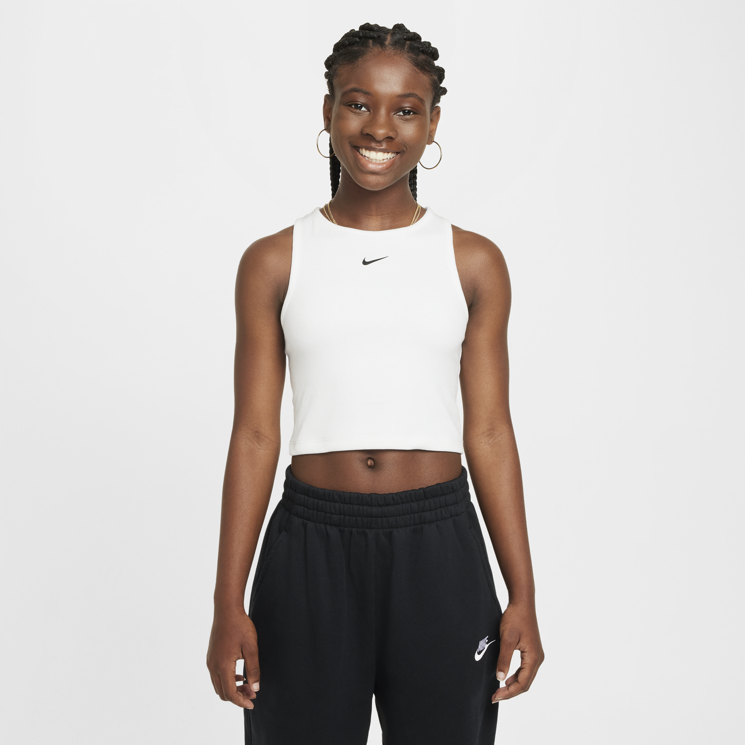 Crop top Nike Crop Top Hvid | FZ5551-100, 0