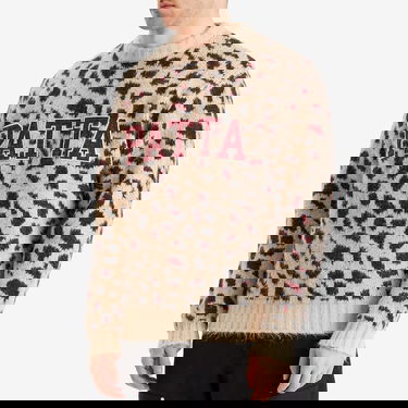 Sweater Patta Patta Leopard Brushed Knit Jumper Beige | POC-SS25-7020-324-0002-084, 2