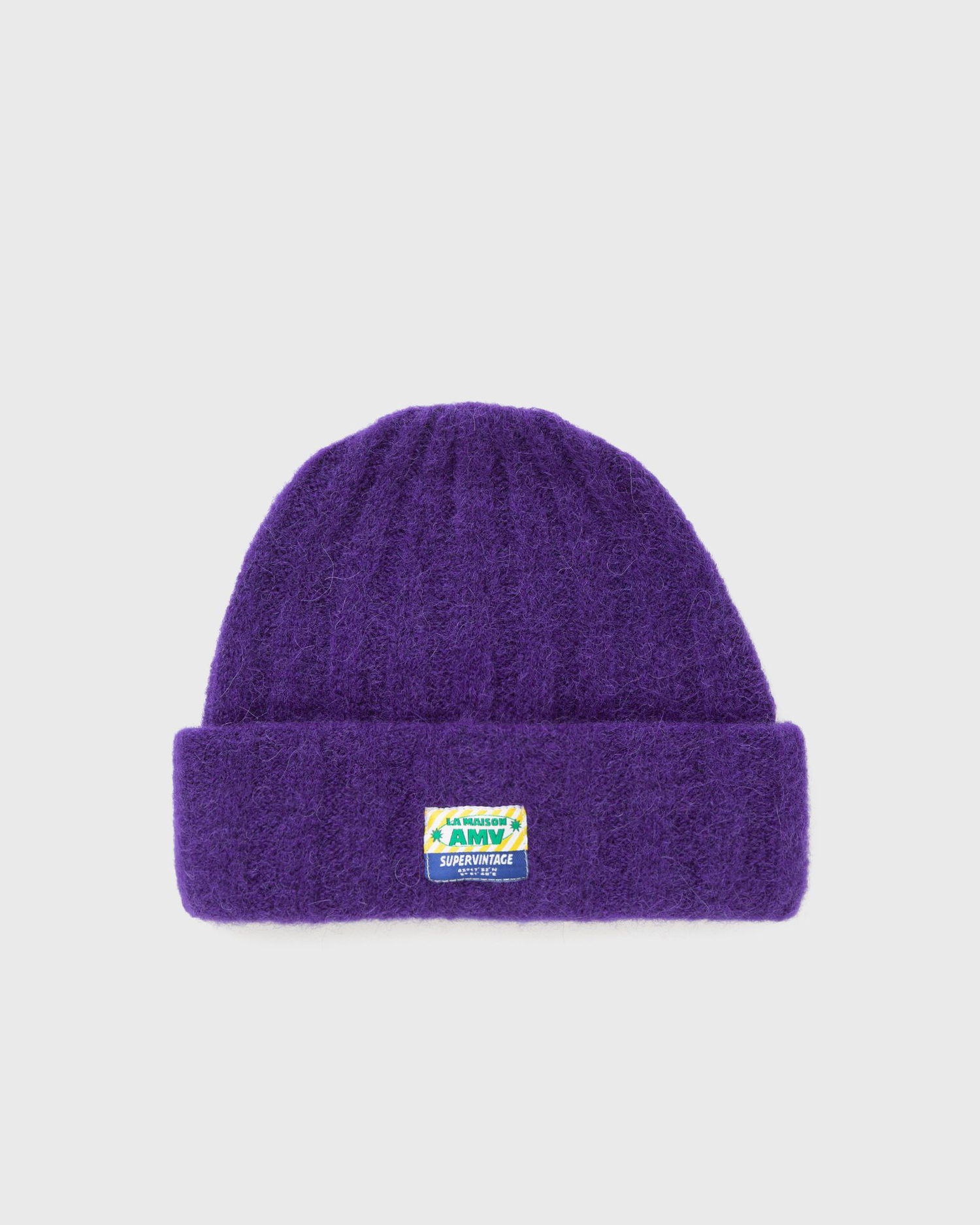 Beanie American Vintage Beanie Knitted Fluffy VITOW Lilla | VITO22AH25-AUBERGINE, 0