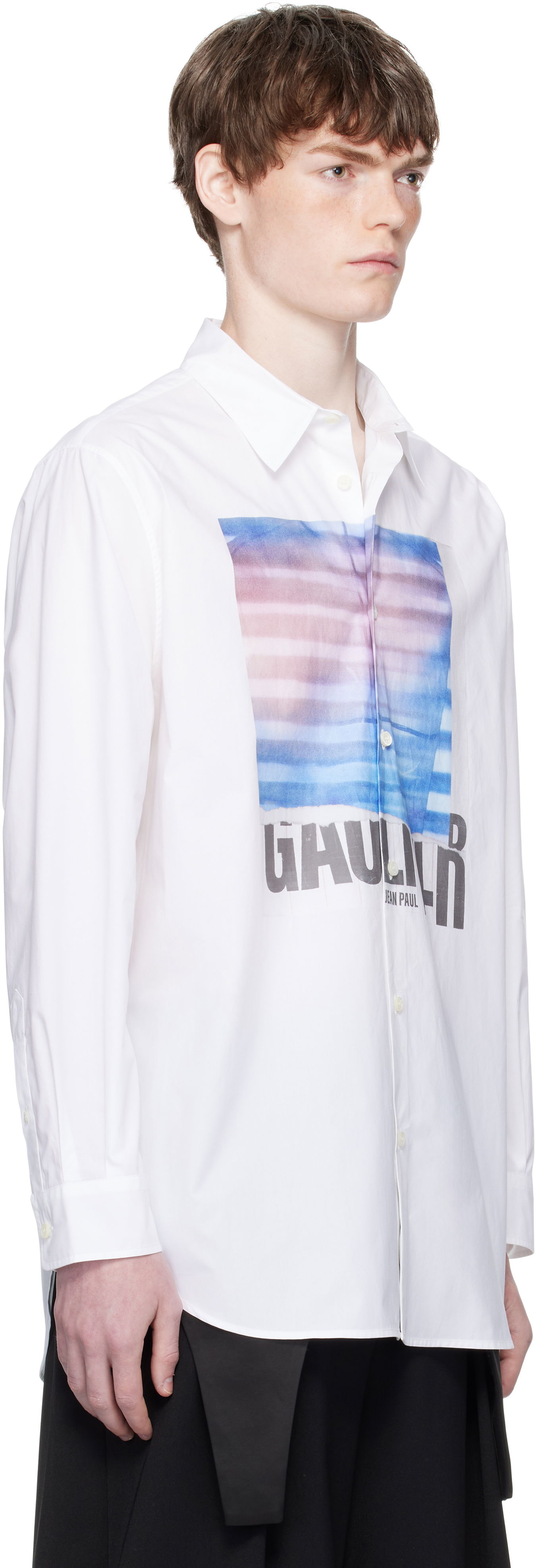 Skjorte Jean Paul Gaultier Jean Paul Gaultier Oversized Air Shirt Hvid | 25/03-U-ST030-W013P-015634, 1