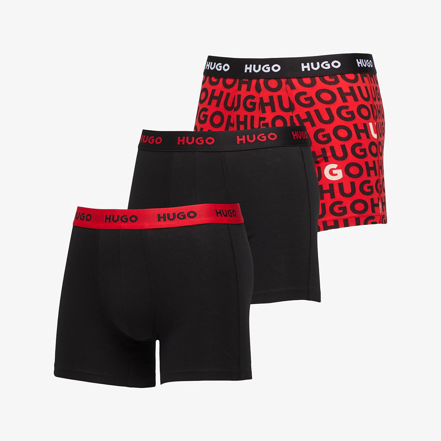 Boksere BOSS HUGO BOSS Men's 3-Pack Boxer Briefs Rød | 50532559-982, 0