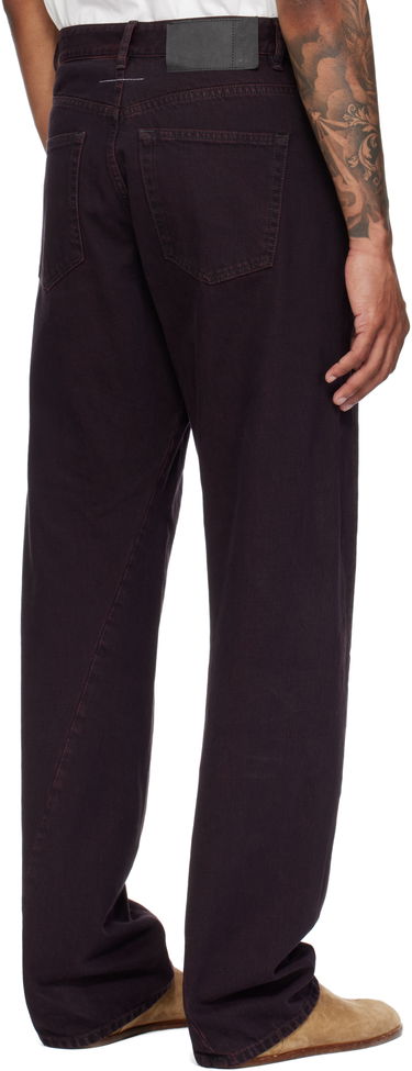 Jeans Maison Margiela MM6 Maison Margiela Twisted Seam Jeans Bourgogne | SH0LA0024 M30032, 2