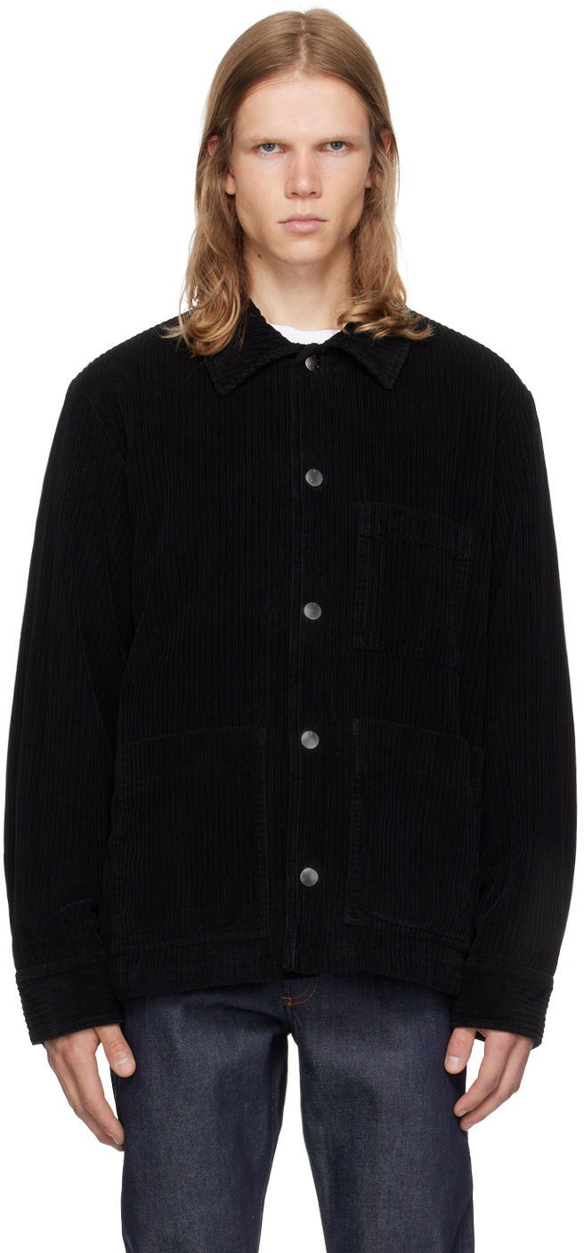 Jakke A.P.C. Black Emile Jacket Sort | COEZQ-H02713