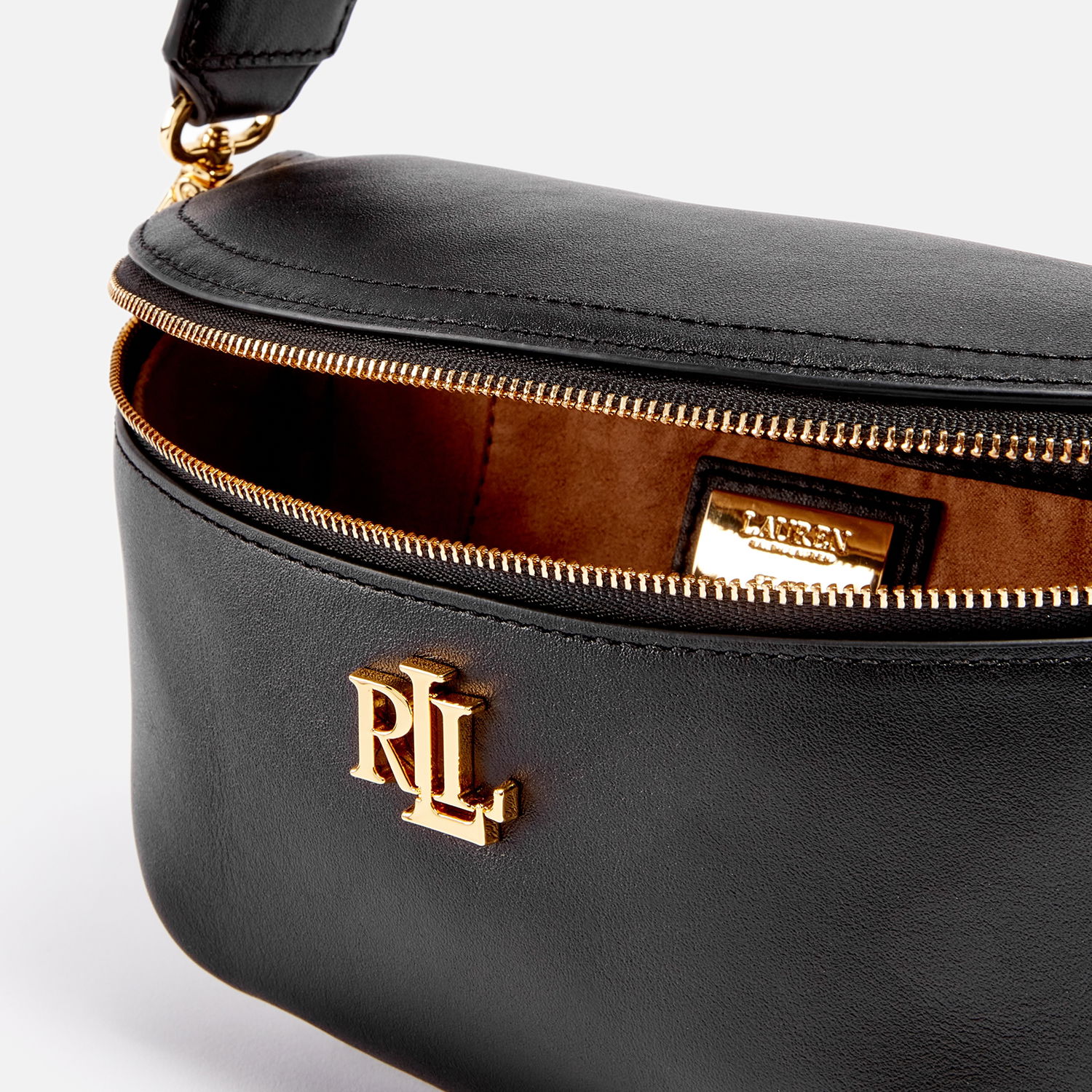 Taljetaske Polo by Ralph Lauren Leather Belt Bag Sort | 431934832003, 0