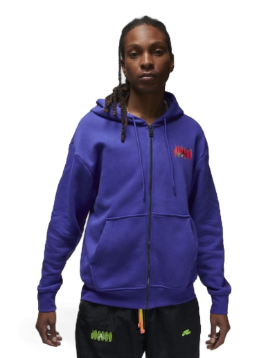 Sweatshirt Jordan Flight MVP Full-Zip Hoodie Blå | DQ7564-432