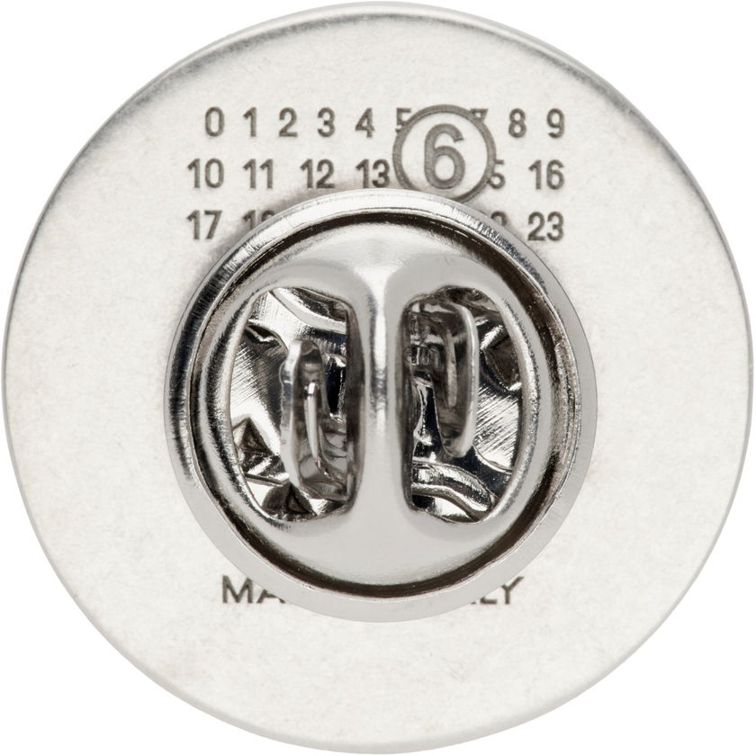 Stift Maison Margiela Round Logo Pin Metalisk | SM7VK0019 P7070, 1