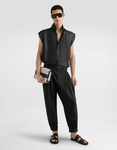 Skjorte Dolce & Gabbana Dolce & Gabbana Silk Twill Shirt Sort | G5NJ4TFU10SN0000, 1