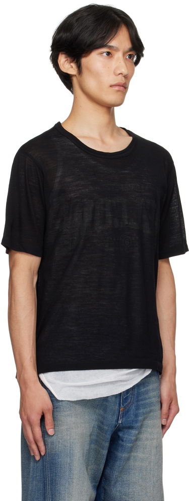 T-shirt Maison Margiela MM6 Maison Margiela 'Welcome' Print T-Shirt Grå | SH0GC0055 M20123, 4