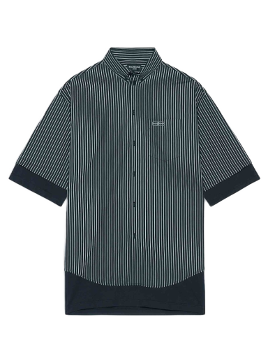 Skjorte Balenciaga BB Icon Layered Shirt Sort | 690394TJM191269