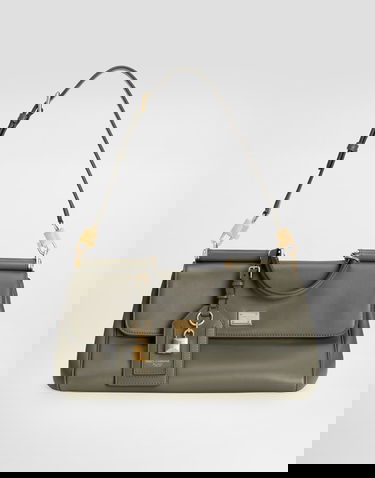 Håndtaske Dolce & Gabbana Dolce & Gabbana My Sicily Leather Top-Handle Bag with Lock Charm Grøn | BB7782B732180560, 3