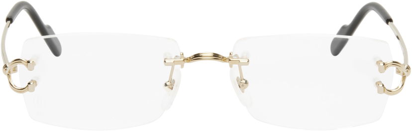 Solbriller Cartier Cartier Décor C Classique Rimless Glasses Metalisk | CT0563O-001