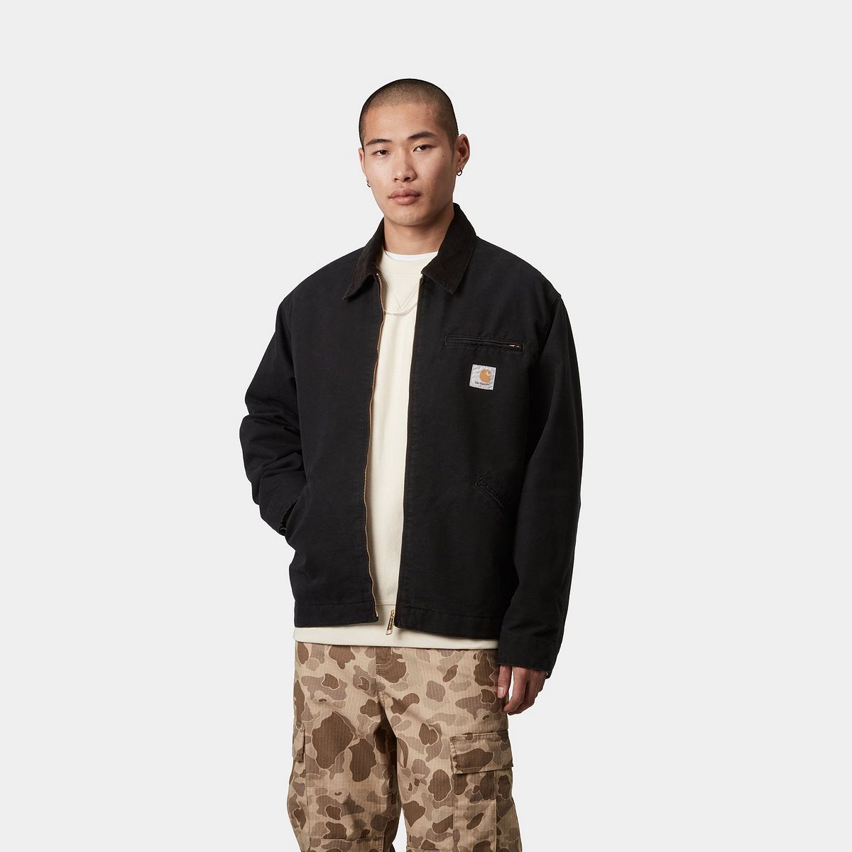 Jakke Carhartt WIP Detroit Jacket OG Sort | I035280_6, 0