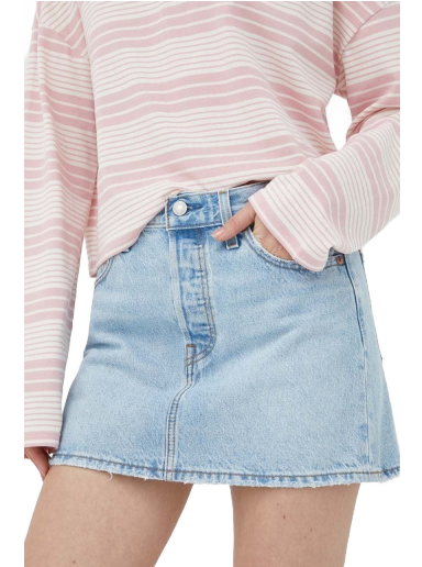 Nederdel Levi's Denim Mini Skirt Blå | A4694.0003