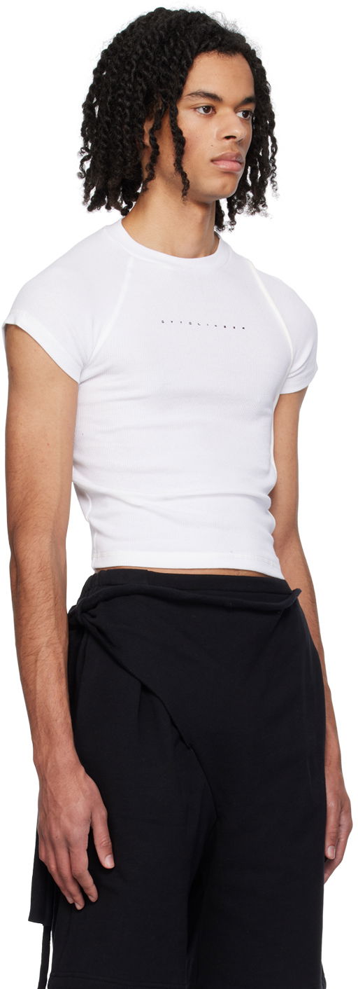 T-shirt Ottolinger Ottolinger Deconstructed T-Shirt Hvid | 407204, 1