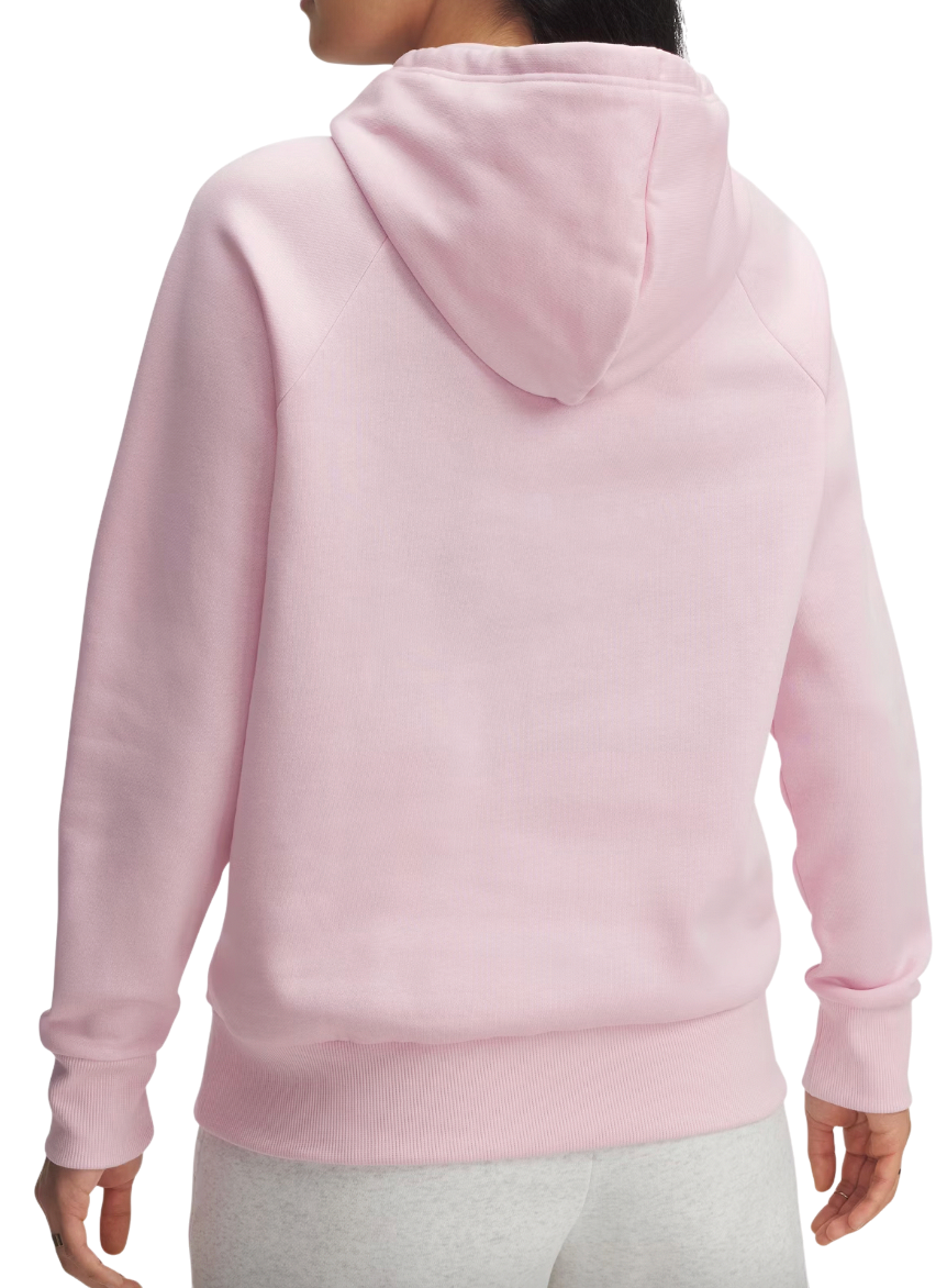 Sweatshirt Under Armour Rival Fleece Big Logo Hoodie Lyserød | 1379501-647, 1