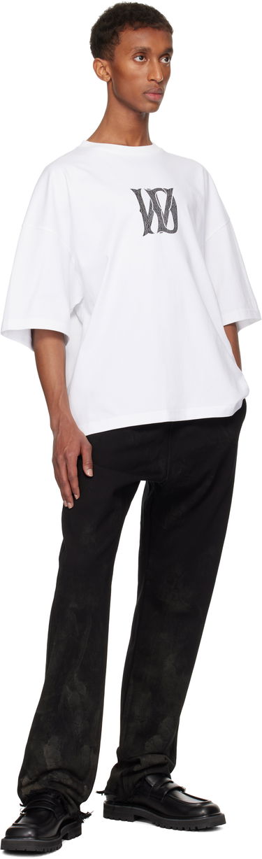 T-shirt We11done We11done Letter Logo Graphic T-Shirt Hvid | WD-TT3-24-744-U-WH, 3