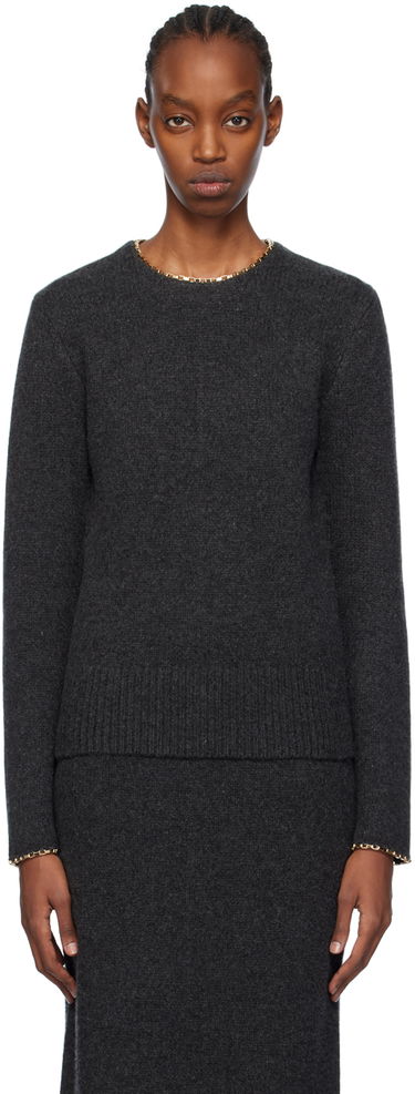 Sweater TOTEME TOTEME Chain-Edge Sweater Grå | 241-WRT1015-YA0004, 0