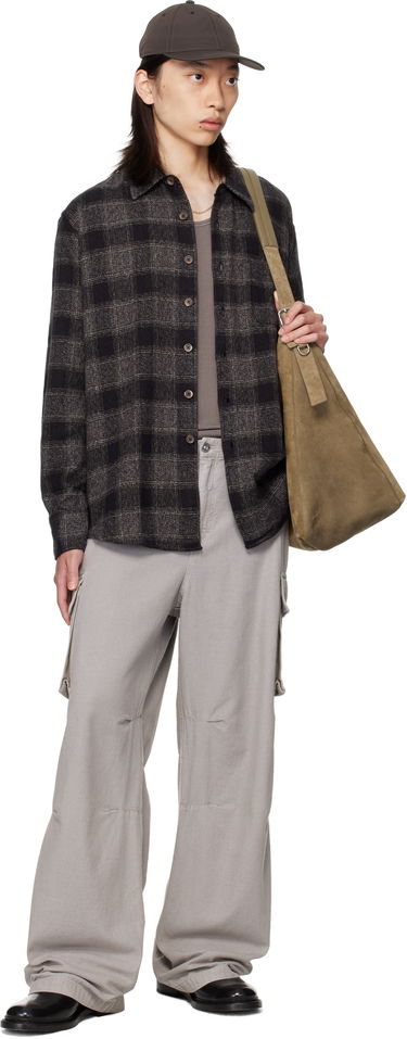 Skjorte OUR LEGACY OUR LEGACY Checked Button-Down Shirt Grå | M4252AO, 3