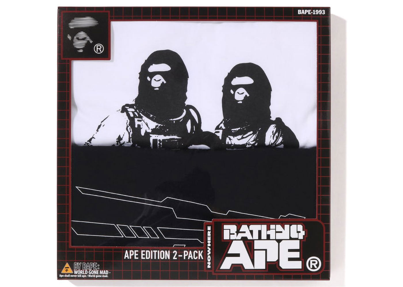 T-shirt BAPE Package Box #1 Tee (Set of 2) Sort | 1J30-182-009, 0