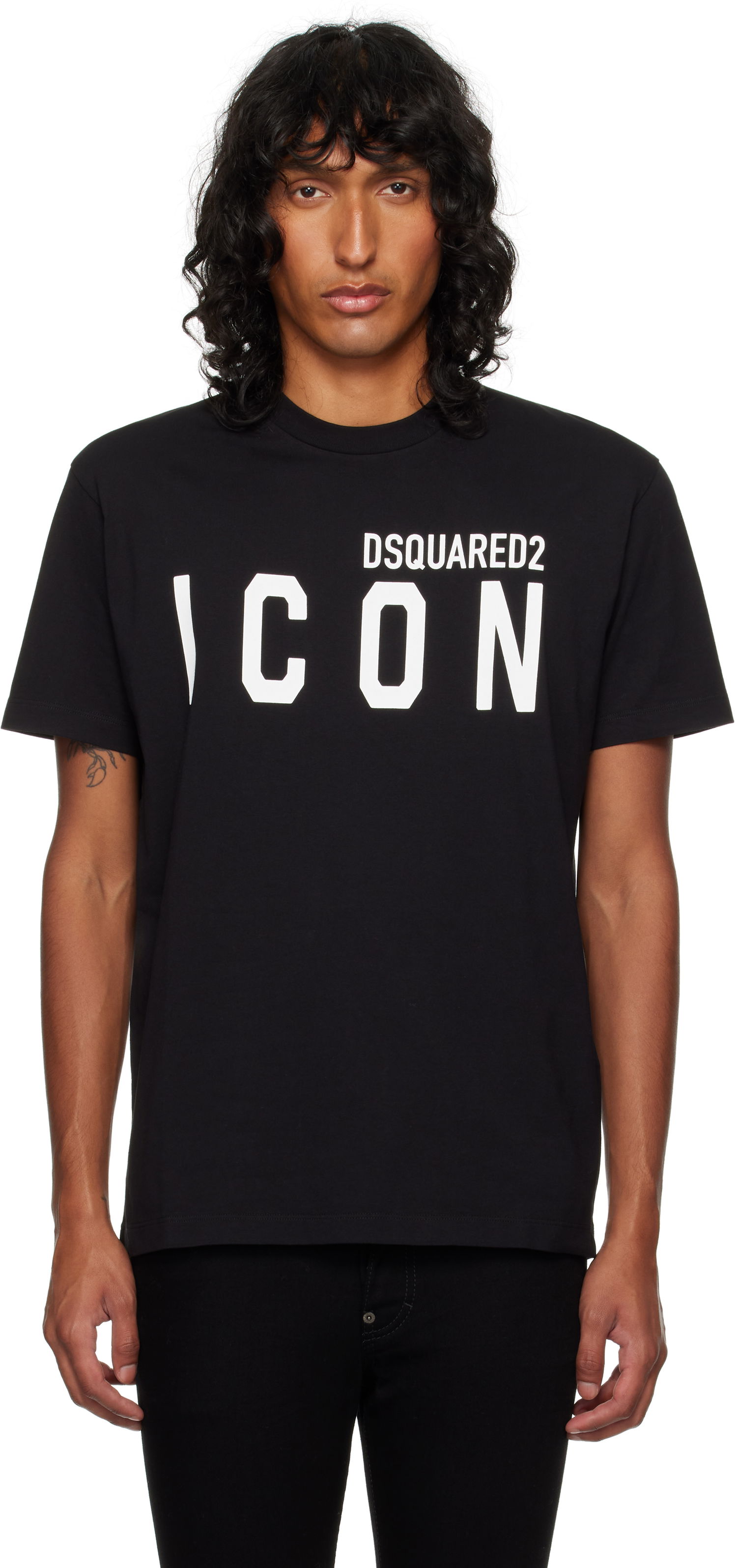 T-shirt DSQUARED2 Dsquared2 'Icon' Cool Fit T-Shirt Sort | S79GC0003_D20020, 0