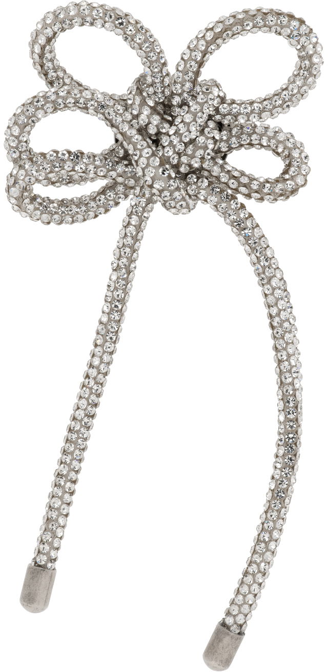 Øreringe Acne Studios Crystal Cord Single Clip-On Earring Grå | C50427-, 0