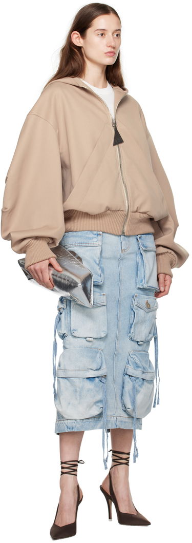 Nederdel The Attico Attico Pocket Denim Midi Skirt Blå | 241WCS189 D073, 3