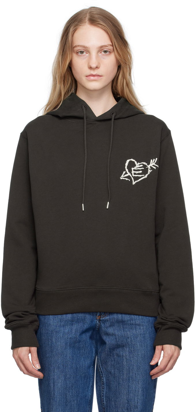 Sweatshirt Études Limit Graphic Print Cotton Hoodie Grå | H23MM282A01570