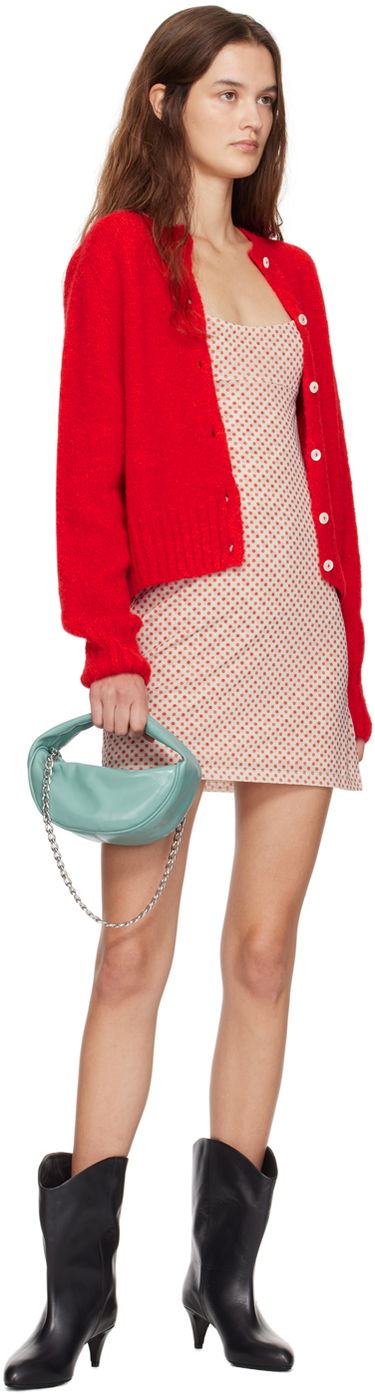Skuldertaske BY FAR BY FAR Cush Cadet Creased Leather Shoulder Bag Grøn | MWBTH014LL002BL052PL, 3