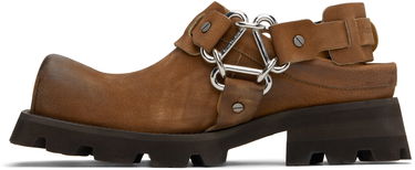 Tøj Acne Studios Acne Studios Leather Buckle Mules Brun | BD0342-, 2