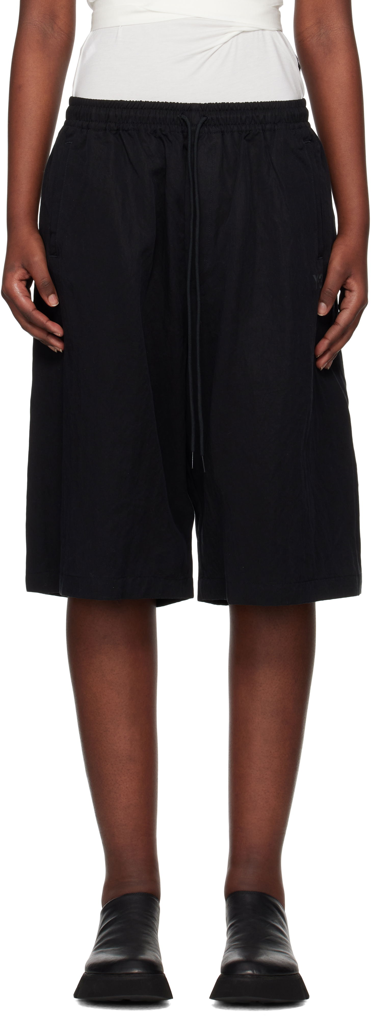 Shorts Y-3 Y-3 Washed Twill Shorts Sort | JD3516, 0