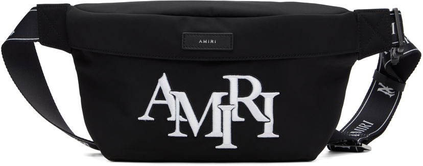 Taljetaske AMIRI AMIRI Staggered Belt Bag Sort | AMBGSO1016