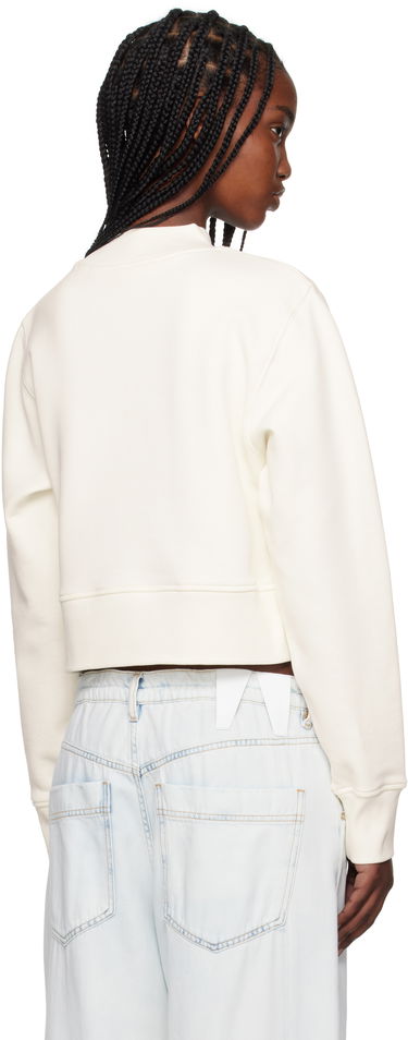 Sweater Palm Angels Palm Angels 'Bear in Mind' Cropped Sweatshirt Hvid | PWBA016S25FLE0030360, 2