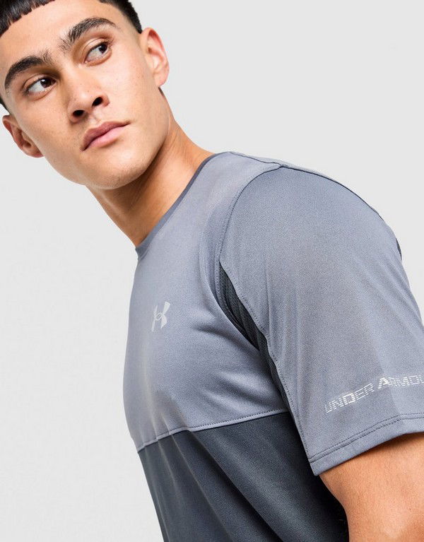 T-shirt Under Armour Tech Hybrid Short Sleeve T-Shirt Grå | 6007954-016, 1