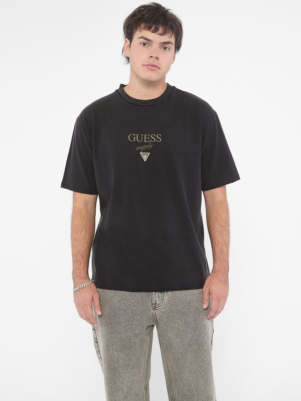 T-shirt GUESS Front Logo T-Shirt Sort | M4BI15K8FQ4, 0