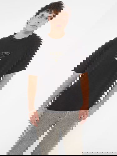 T-shirt GUESS Front Logo T-Shirt Sort | M4BI15K8FQ4, 0