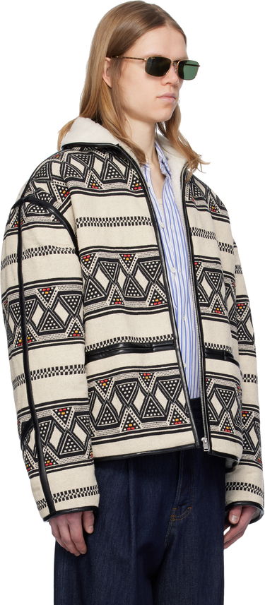 Jakke ISABEL MARANT Isabel Marant Nelkis Patterned Jacket Beige | 25PVE0274HB-C1D03H, 1