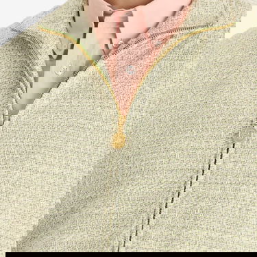 Bomberjakke Drôle de Monsieur Tweed Track Jacket with Cable Knit Sleeves Grøn | G-JT214-CO186-LGN, 5