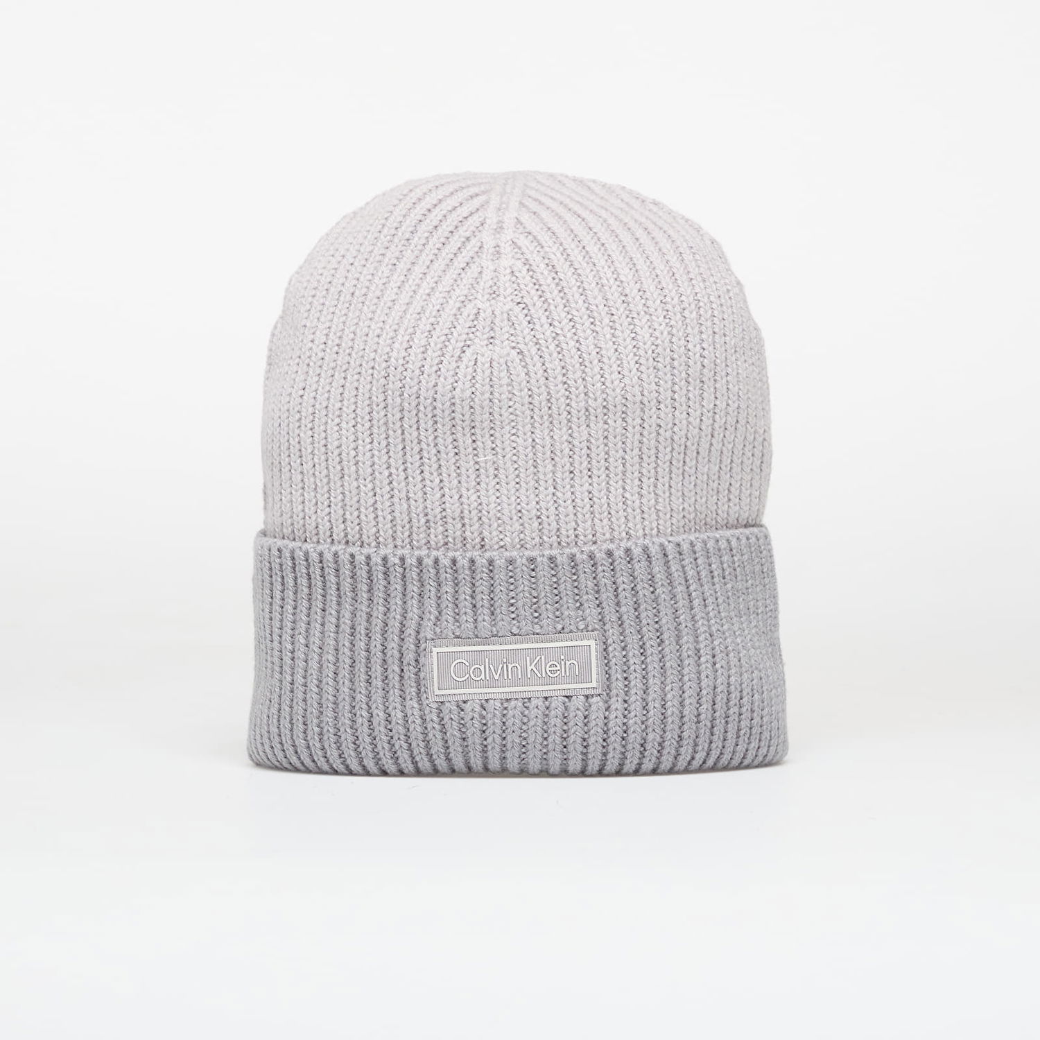 Hat CALVIN KLEIN Calvin Klein Patch Wool Chunky Hat Grå | LV04D8029G QBW, 0