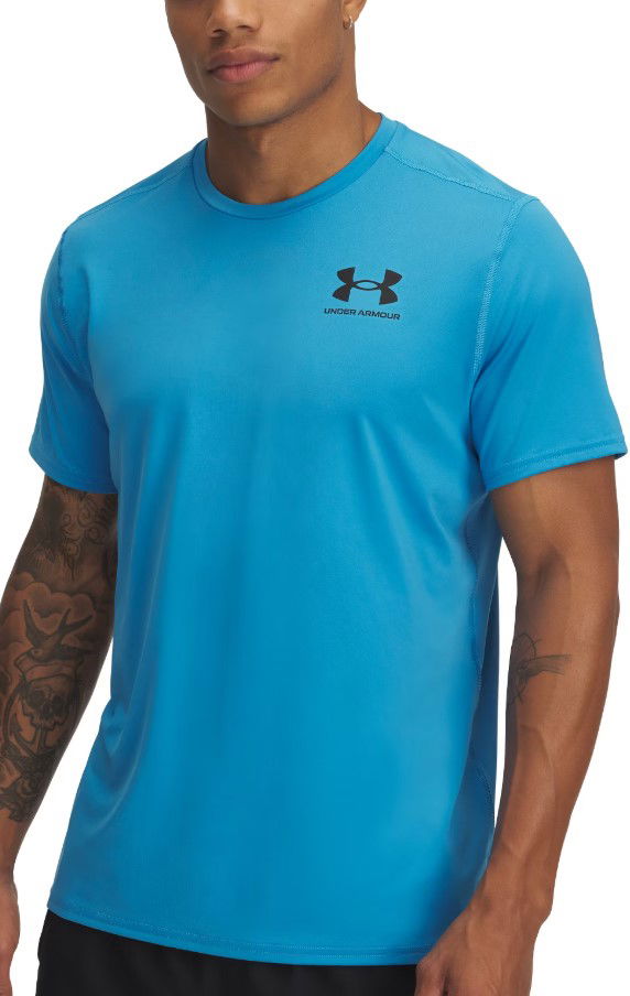 T-shirt Under Armour HeatGear Fitted Short Sleeve T-Shirt Blå | 6000939-452