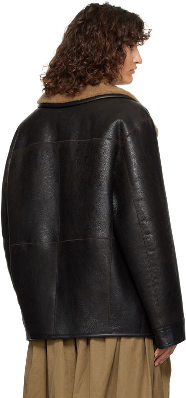 Bomberjakke LEMAIRE Shearling Oversized Jacket Sort | CO1080 LL0092, 2