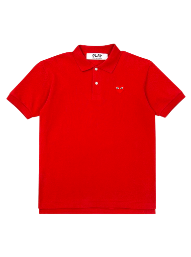 Polo skjorte Comme des Garçons Play Big Heart Polo T-Shirt Rød | AZ T006 051 4