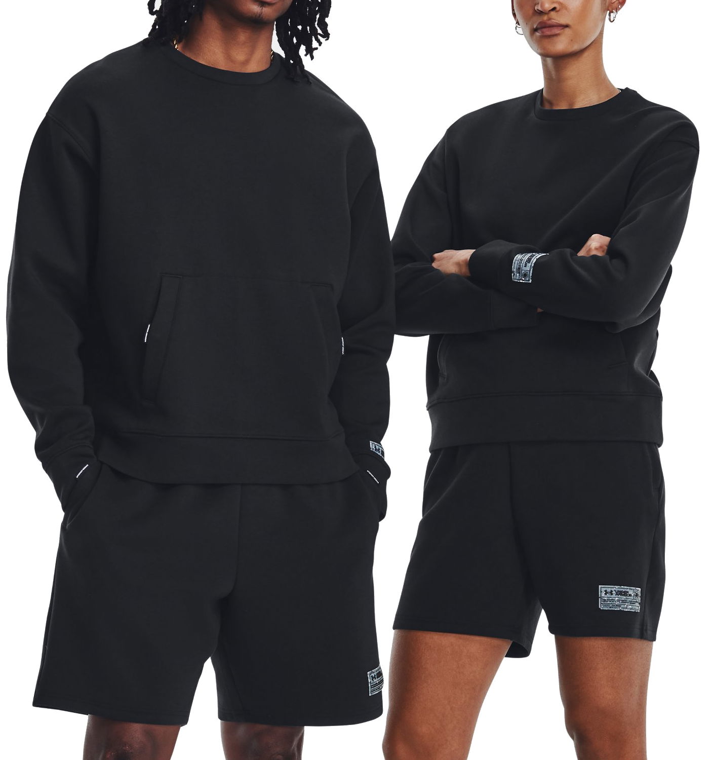 Sweatshirt Under Armour Summit Knit Crew Neck Sort | 1377172-001, 0