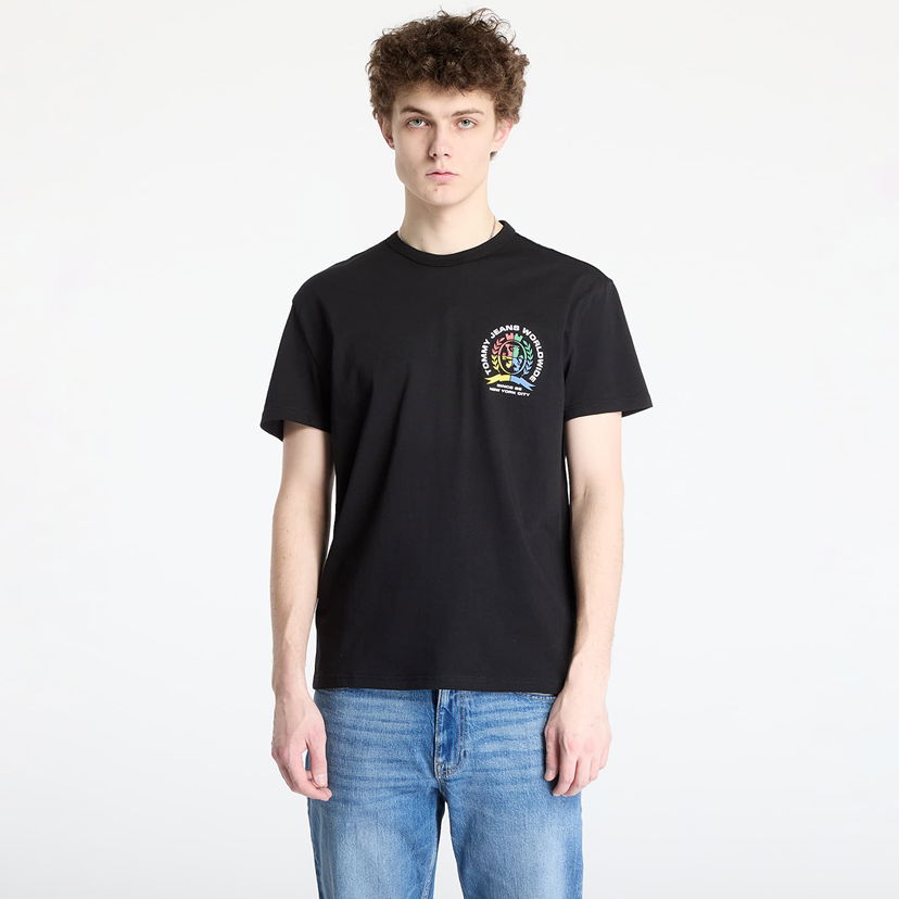 T-shirt Tommy Hilfiger Tommy Jeans Regular 4Colors Crest T-Shirt Sort | DM0DM20813 BDS