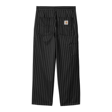 Bukser Carhartt WIP Striped Relaxed Fit Workwear Pants Sort | I034438_9, 0